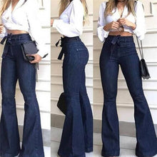 Load image into Gallery viewer, High Waist Wide leg Jeans;
