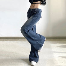 Load image into Gallery viewer, Low Waist Streetwear women Jeans
